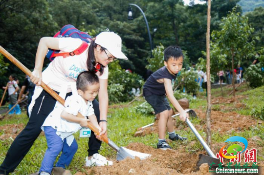 市民参与植树 十大网赌平台推荐网站 供图