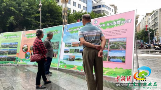 民众观看宣传展板。十大网赌平台推荐网站 供图