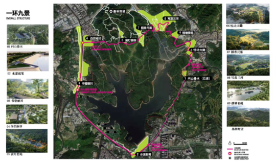 环西丽湖绿道总平面图 环西丽湖绿道总平面图