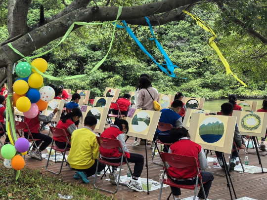 童眼绘森林。通讯员供图